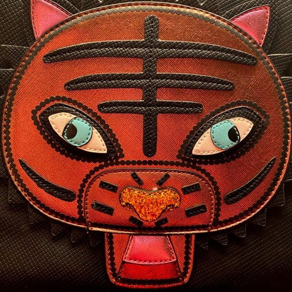 Essentiel Antwerp Glitter Tiger Clutch - Picture 1 of 5